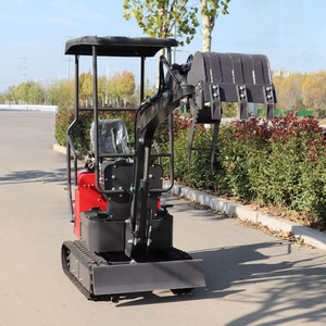 Mini-excavatrice hydraulique sur chenilles multifonction certifiée CE Chine, 1 tonne, pompe PLC, moteur haute efficacité, garantie 1 an - Product Image 5