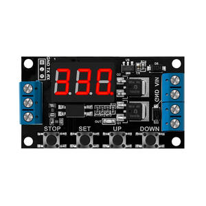 DC 12V 24V 듀얼 <span class=keywords><strong>MOS</strong></span> LED 디지털 시간 지연 릴레이 트리거 사이클 타이머 지연 스위치 회로 기판 타이밍 제어 모듈 DIY - Product Image 1