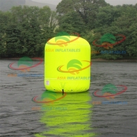 Vente en gros de marqueurs gonflables de course dans l'eau bouées de natation en plein air flottantes barrières de marque pour l'eau bouées d'air gonflables pour la mer
