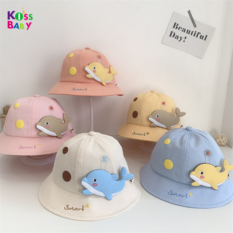 Панама хлопковая для мальчиков и девочек, милая мультяшная шляпа от солнца, для весны и осени, на лето
