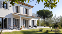 Fenêtre à persiennes panoramique en aluminium moderne Beigeman, personnalisée, résistante aux typhons, pour villas côtières