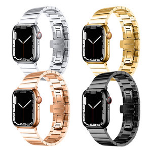 Correa de Metal de acero inoxidable para <span class=keywords><strong>Apple</strong></span> <span class=keywords><strong>Watch</strong></span>, 45mm, 44mm, 42mm, 41mm, 40mm y 38mm, Series 7, 6, 5, <span class=keywords><strong>SE</strong></span>, IWatch - Product Image 6