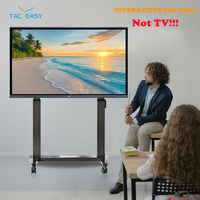 Tableau blanc interactif intelligent de 65 pouces et 75 pouces, grand format, écran tactile 4K IFPD, meilleur tableau blanc intelligent, tableau intelligent Tacteasy Clever Office
