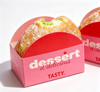 Boîtes en papier à emporter pour la pâtisserie, sandwichs aux œufs épais, hamburgers, toasts, beignets et donuts – Emballage