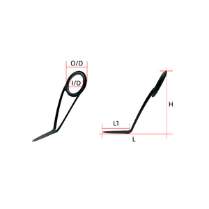 Composants de <span class=keywords><strong>canne</strong></span> à pêche Offre Spéciale Accessoires de <span class=keywords><strong>remplacement</strong></span> KL Céramique Guides à rouleaux en acier inoxydable Ensembles d'anneaux et d'embouts Guide Eye - Product Image 4