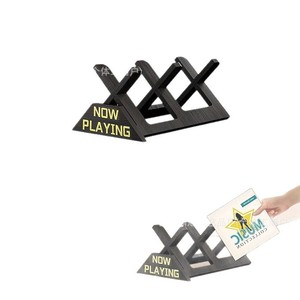 Wooden Vinyl <b>Record</b> Display Rack Foldable Now Playing Sign CD Storage Shelf Living Room Decor Multi Functional Portable <b>Stand</b> - Product Image 5