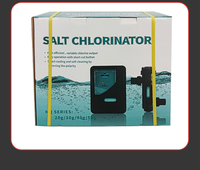 Chlorinateur au sel pour piscine, générateur de chlore au sel avec un niveau de sel de 3000 PPM pour piscine et parc aquatique