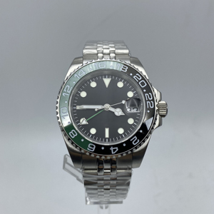 Reloj Mecánico de Lujo para Hombre con Función GMT Práctica, Resistente al Agua, Movimiento NH34, Esfera con Números Arábigos, Estilo Moderno - Product Image 4