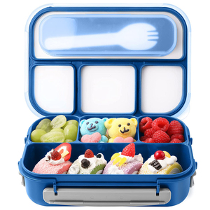 Bento Lunch Box Containers For Adult Kid Toddler 4 Compartment Work Lunch Box Student Lunch Box