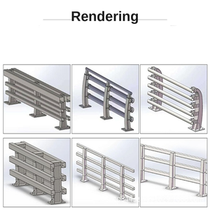 Barandilla de Seguridad para Carreteras de Doble Cara, Viga en W de Acero Galvanizado, Barrera de Seguridad para Carreteras - Product Image 2