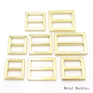 <span class=keywords><strong>Boucle</strong></span> carrée en métal gris mat avec logo personnalisé gravé, accessoires pour sacs - Product Image 5