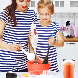 Mixeur Plongeant Électrique Moderne avec Commande par Bouton Poussoir, Puissance 300W, 2 Vitesses, Fonction <span class=keywords><strong>Hachoir</strong></span>, Appareil Ménager pour Utilisation Immergée - Product Image 4