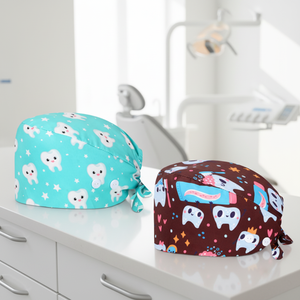 Ventes en gros d'uniformes d'hôpital, casquettes chirurgicales pour médecins et infirmières, polyester et coton, impression par sublimation personnalisée, chapeaux chirurgicaux pour dentistes - Product Image 2