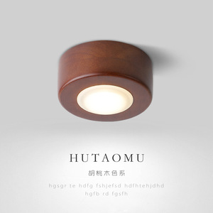 Ruihengtian Solid Wood <b>Surface</b> <b>Mounted</b> Downlight New Chinese Style <b>LED</b> Ceiling <b>Light</b> For Living Room Corridor - Product Image 1