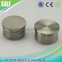 Embout de tube rond en acier inoxydable 304 316 finition satinée pour balustrade