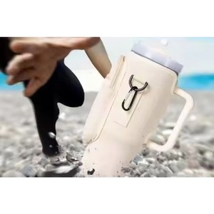 Free Sample <b>Hot</b> Sale 40 OZ BSCI Shoulder <b>Strap</b> Tumbler Cup <b>Water</b> <b>Bottle</b> Carrier Crossbody Sling Holder Bag with Zipper - Product Image 3