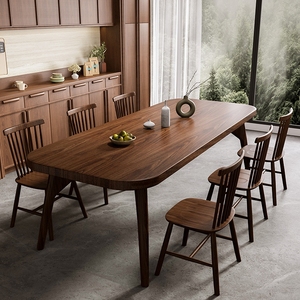 Hiện Đại Thiết Kế Đơn Giản Bắc Âu Tro Thông Bàn Gỗ Rắn Gỗ Hình Chữ Nhật Bàn Ăn Và Ghế Cho Nhà Bar Hoặc Nhà Bếp - Product Image 1