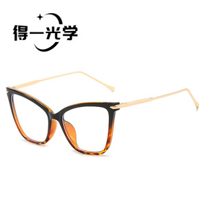 แว่นตาทรงแคทอาย กรองแสงสีฟ้า สำหรับผู้หญิง กรอบใหญ่ เลนส์อะซี - Product Image 5