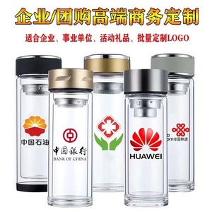 Double Walled Thickened Glass Cup High Borosilicate Heat Insulating With <b>Filter</b> Travel Use Solid Color Single Cup - Product Image 3