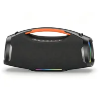 Nouvelle enceinte karaoké Bluetooth F10 à double microphone, lumière RGB extérieure, subwoofer 500W, batterie 40000mAh, carte TF, basses puissantes