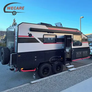 Wecare Trailer Kemah karavan, Trailer mewah Off Road Kemah Offroad Van Motorhome standar Australia perjalanan dengan kamar mandi