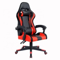 Chaise de course ergonomique en cuir PU Gamer pour jeu haut de gamme rouge ergonomique Silla Gaming Personabilisada