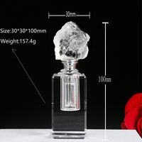 Nouvelle conception de bombonnière en verre rechargeable, flacon d'huile de parfum en cristal de 3 ml, souvenir