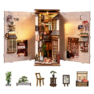 Japan Themed Custom Book Nook <strong>Kit</strong> &amp; DIY Miniature House Set - Miniature Book Nook and DIY Book Nook Display - Product Image 2