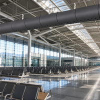 Conduit d'air en tissu pour gymnase, salle de sport, atelier, entrepôt, ventilation CVC, composite caoutchouc-plastique, flexible et isolé