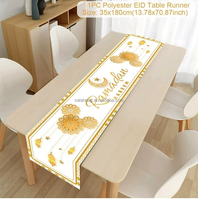 Eid Mubarak Nappe Dîner Chemin De Table Aide Islamique Musulman Fête Fournitures Ramadan Kareem Ramadan Décoration Pour La Maison