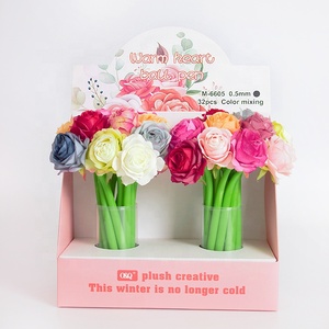 Bolígrafo de Gel con Diseño de Flor Elegante O&Q, Escritura Suave de Calidad, Bolígrafo con Rosa y Logotipo Personalizado para el Día de San Valentín o el Día del Maestro - Product Image 2