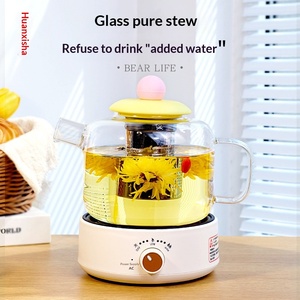 High-Capacity High-Temperature Resistant Glass Teapot Modern Simple Design Brewing Fruit <strong>Tea</strong> <strong>Party</strong> <strong>Set</strong> Made of High Borosilicate - Product Image 3