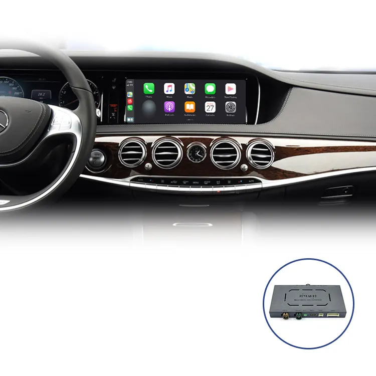 Joyeauto-autoradio Android Auto/Apple Carplay, lecteur DVD, vidéo, sans fil, Interface pour voiture Mercedes classe S W222, NTG5
