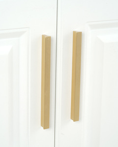 Poignée de tirage longue en laiton massif, minimaliste, durable et écologique pour armoire, <span class=keywords><strong>commode</strong></span> et tiroir - Product Image 5