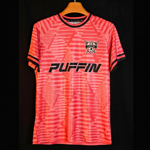 Maillot de football personnalisé PUFFIN SPORTS à sublimation, manches courtes, unisexe, anti-humidité, imprimé géométrique, col rond, vêtements pour adultes - Product Image 4