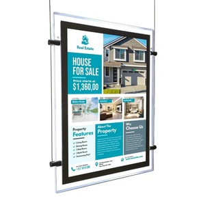 Factory Customized Real Estate Window Display System Advertising Backlit <b>Led</b> <b>Light</b> <b>Box</b> Panel Outdoor <b>Led</b> for <b>Light</b> <b>Box</b> - Product Image 1