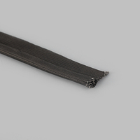 Cordon tressé en fibre de verre Tongchuang noir TCMF-G208 certifié ISO9001-2008, type P, isolation thermique haute température