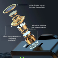 Microphone sans fil SX8 pour appareil photo mobile Type-C iPhone 3 en 1 Microphones à réduction de bruit Enregistrement vidéo Micro