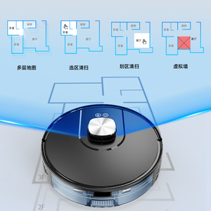 Aspiradora Robótica 3 en 1 Geerlepol: Navegación LDS, Súper Succión, Control por Aplicación Tuya, Bajo Ruido para Dueños de Mascotas y Hogares - Product Image 6