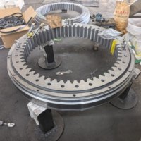 Roulement de tourelle robuste, grand roulement rotatif pour équipement industriel, fabricant de grues et d'excavatrices