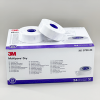 Bande de fixation médicale multipore 3M 3730 respirante, imperméable et hypoallergénique pour cathéters et tubes nasogastriques