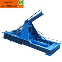 Machine de presse hydraulique horizontale de bidons en aluminium de ferraille de métal