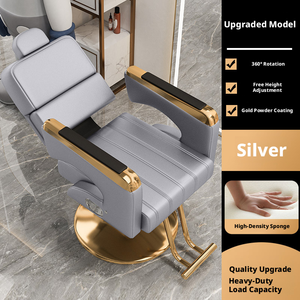 Sedia da Salone Idraulica Robusta, Poltrona da Barbiere Girevole Regolabile Premium per Uso Professionale - Product Image 5