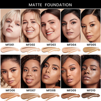 Fond de teint liquide 10 couleurs maquillage label privé fond de teint couverture complète vente en gros