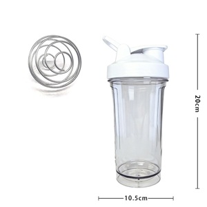 Plastic <b>Shaker</b> <b>Bottle</b> 600ml Bpa Free For Gym Travel Minimalist Design Adult Use - Product Image 6