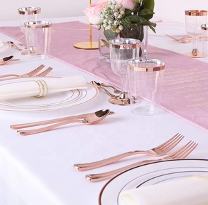 150 pièces Or Dot Bleu Vaisselle Jetable Bébé Douche Tasses Pailles Serviettes Plaques 1st <span class=keywords><strong>Anniversaire</strong></span> Décor Enfants Garçons Sert 25 - Product Image 6