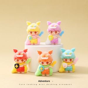 Floccante serie Didi Guardian in PVC simpatico grano maschile ornamento da tavolo da ufficio alla moda figura giocattolo coppia-scatola cieca abbinata all'ingrosso - Product Image 3