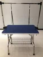 Table de toilettage pour chien chat de compagnie jambes en acier pliable réglable table de séchage professionnelle