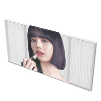 Mur vidéo numérique LED personnalisé à haute luminosité, écran LED transparent en grille couleur pleine pour intérieur