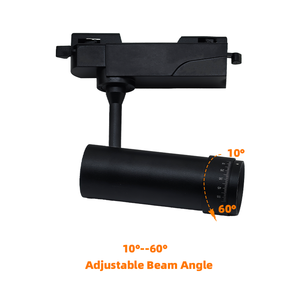 Spot lumineux rond pliable à montage en surface, corps en aluminium, 12W COB, faisceau réglable, angle de 360 degrés - Product Image 2